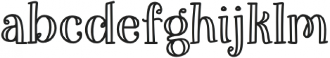 Muirgen-Regular otf (400) Font LOWERCASE