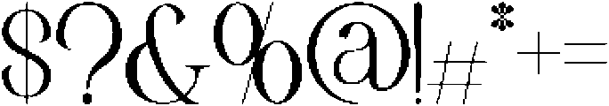Mulberry Garden Regular otf (400) Font OTHER CHARS