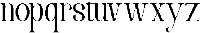Mulberry Garden Regular otf (400) Font LOWERCASE