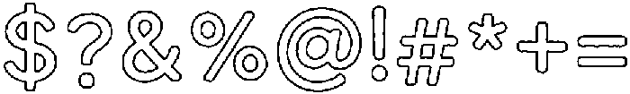 MulberrySans Outline otf (400) Font OTHER CHARS