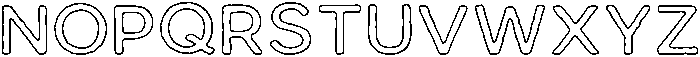 MulberrySans Outline otf (400) Font LOWERCASE