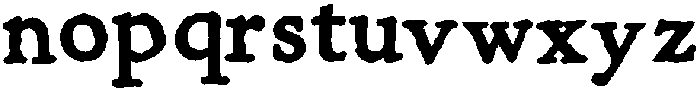 MulberryTypewriter Bold otf (700) Font LOWERCASE