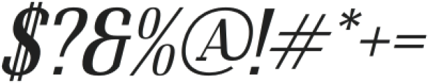 Muleno Italic otf (400) Font OTHER CHARS