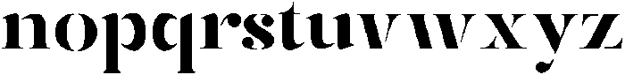 Mulich Black otf (900) Font LOWERCASE
