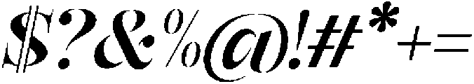 Mulich Bold Slanted otf (700) Font OTHER CHARS