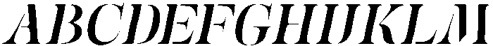 Mulich Bold Slanted otf (700) Font UPPERCASE