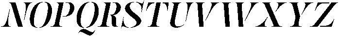 Mulich Bold Slanted otf (700) Font UPPERCASE