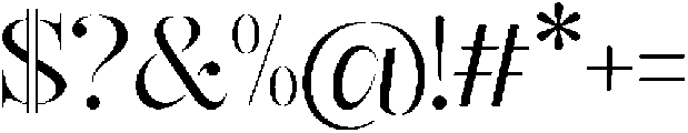 Mulich Light otf (300) Font OTHER CHARS