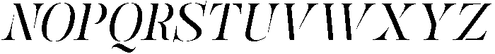 Mulich Slanted otf (400) Font UPPERCASE