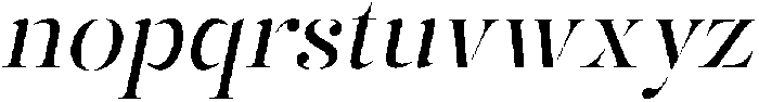 Mulich Slanted otf (400) Font LOWERCASE