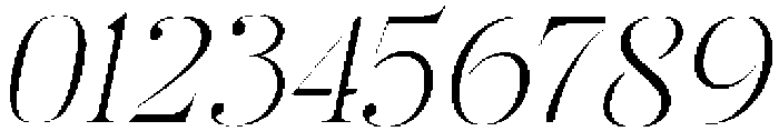 Mulich Thin Slanted otf (100) Font OTHER CHARS