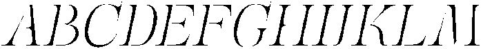 Mulich Thin Slanted otf (100) Font UPPERCASE