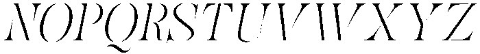 Mulich Thin Slanted otf (100) Font UPPERCASE