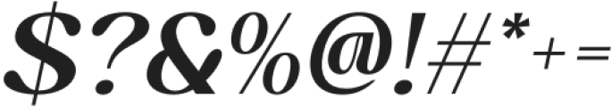 Mulinar Italic otf (400) Font OTHER CHARS