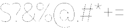 Muller Narrow Hairline otf (100) Font OTHER CHARS