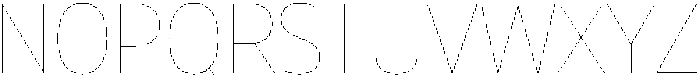 Muller Narrow Hairline otf (100) Font UPPERCASE