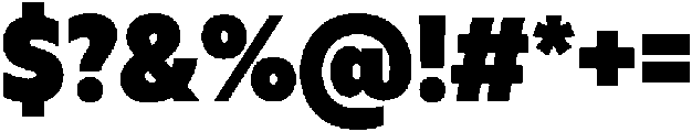 Muller Narrow Heavy otf (800) Font OTHER CHARS