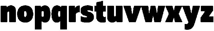 Muller Narrow Heavy otf (800) Font LOWERCASE
