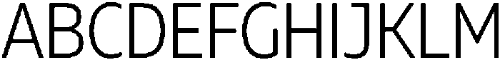Muller Narrow Light otf (300) Font UPPERCASE