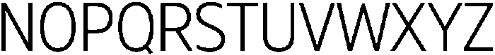 Muller Narrow Light otf (300) Font UPPERCASE