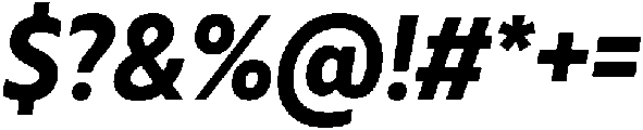 Muller Narrow otf (700) Font OTHER CHARS