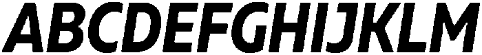 Muller Narrow otf (700) Font UPPERCASE