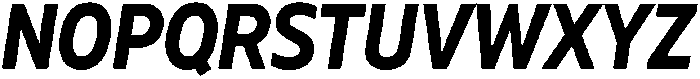Muller Narrow otf (700) Font UPPERCASE