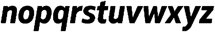 Muller Narrow otf (700) Font LOWERCASE