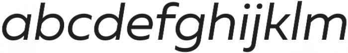 Muller Regular Italic otf (400) Font LOWERCASE