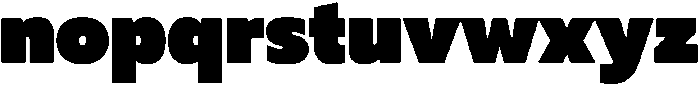 Muller UltraBlack otf (900) Font LOWERCASE