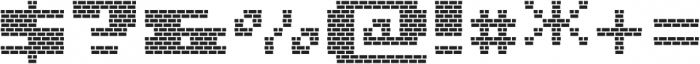 MultiType Brick Display Wide Bold otf (700) Font OTHER CHARS