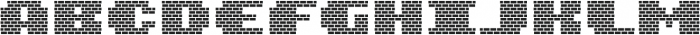 MultiType Brick Display Wide Bold otf (700) Font LOWERCASE