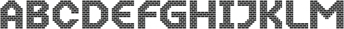 MultiType Brick Mega Blocks otf (400) Font UPPERCASE
