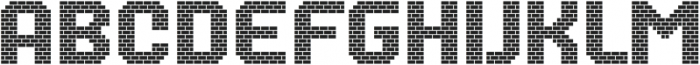 MultiType Brick Mega Blocks otf (400) Font LOWERCASE