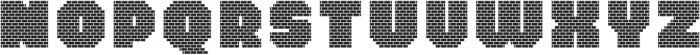 MultiType Brick Wall otf (400) Font UPPERCASE