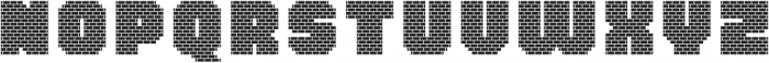 MultiType Brick Wall otf (400) Font LOWERCASE