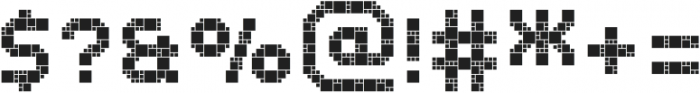 MultiType Gamer Blocks otf (400) Font OTHER CHARS