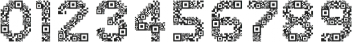 MultiType Glitch QR Code otf (400) Font OTHER CHARS