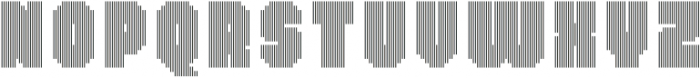 MultiType Lines Narrow Bold 2 otf (700) Font LOWERCASE