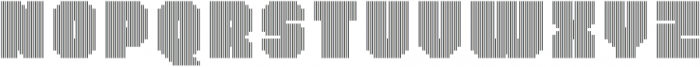 MultiType Lines Regular Bold 2 otf (700) Font LOWERCASE