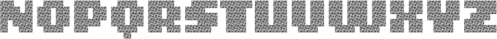 MultiType Maze Display otf (400) Font UPPERCASE