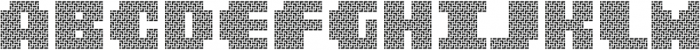 MultiType Maze Display otf (400) Font LOWERCASE