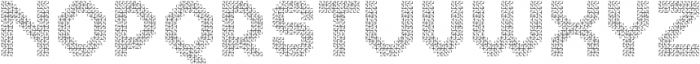 MultiType Maze Labyrinth Light otf (300) Font UPPERCASE