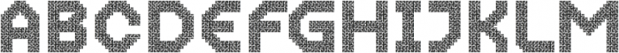 MultiType Maze Labyrinth otf (400) Font UPPERCASE