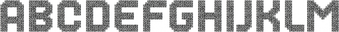 MultiType Maze Labyrinth otf (400) Font LOWERCASE