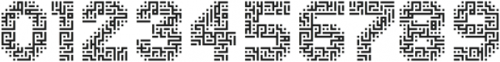 MultiType Maze Square Kufic otf (400) Font OTHER CHARS