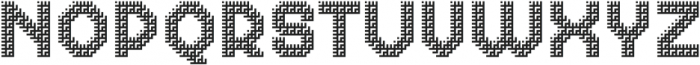 MultiType Maze Stairs 3 otf (400) Font UPPERCASE