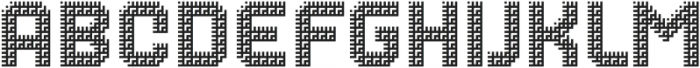 MultiType Maze Stairs 3 otf (400) Font LOWERCASE