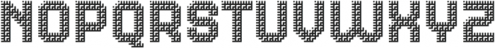 MultiType Maze Stairs 3 otf (400) Font LOWERCASE