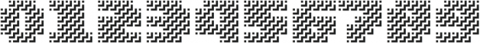 MultiType Maze Stairs Display otf (400) Font OTHER CHARS